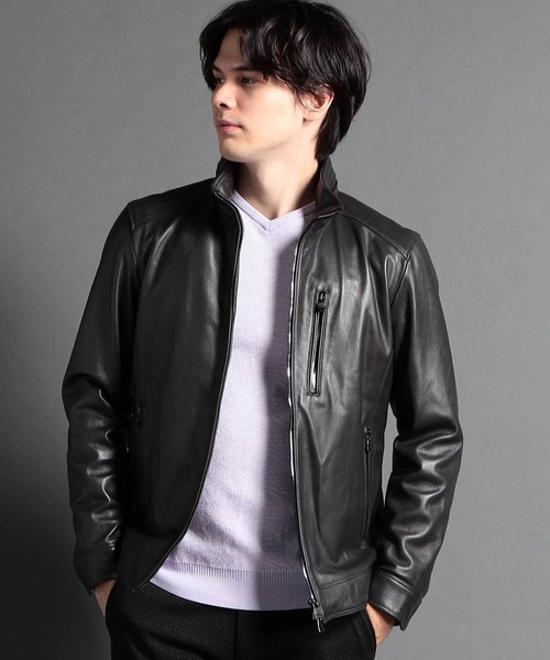 MONSIEUR NICOLE（ムッシュニコル） 革ジャン ライダース ラムレザー