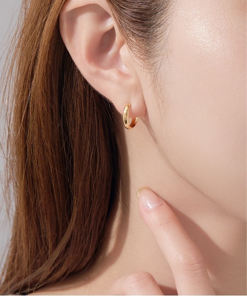 Jewel closet by L&Co. ピアス K18 フープ ピアス レディース