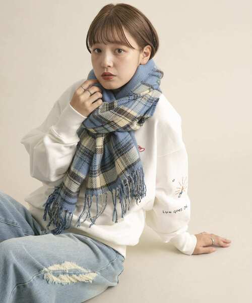 KBF（ケービーエフ） マフラー ストール リバーシブルチェックストール