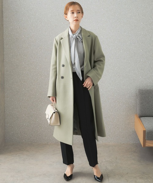 URBAN RESEARCH ROSSO WOMEN」 チェスターコート 36 ミント レディース