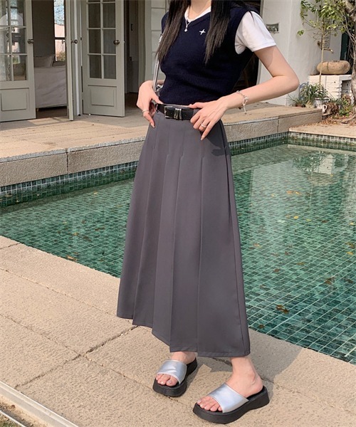 Dream garden（ドリームガーデン） スカート フロントタックプリーツ