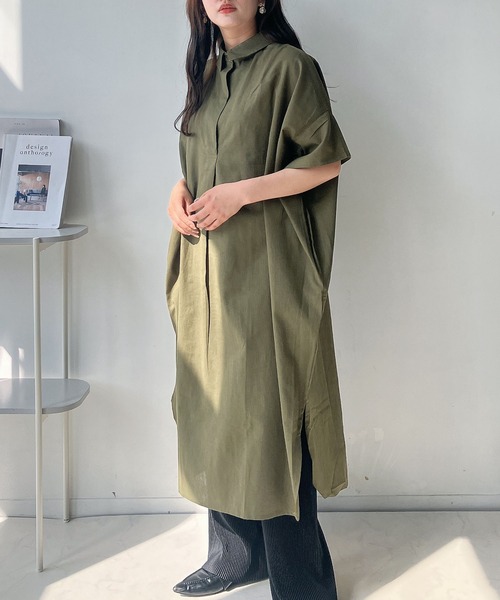 AS KNOW AS（アズノゥアズ） 「AS KNOW AS plus」 シャツワンピース