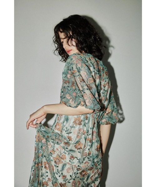 niana（ニアナ） ドレス ブルーミーフラワードレス 花柄 刺繍レース