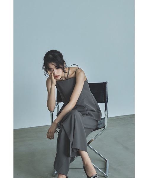 niana（ニアナ） パンツドレス ダブルクロスオールインワンドレス