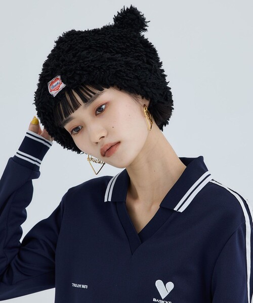 BASICKS耳付き黒ニット帽 BASICKS | Bear Beanie - black – FAB4