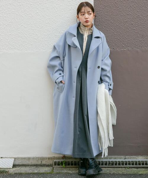 KBF（ケービーエフ） ステンカラーコート コート 「2サイズ展開