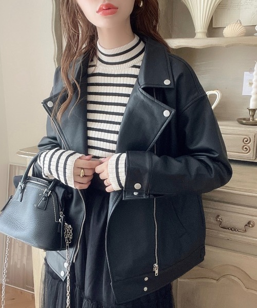 ARMANI EXCHANGE レザージャケット ライダース 「A|X アルマーニ