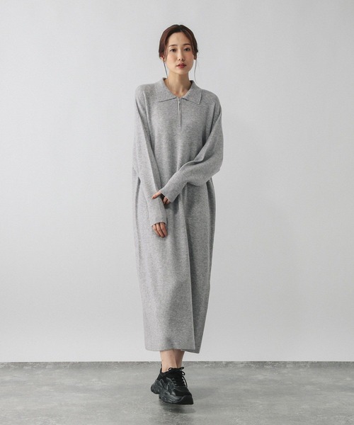 GLOBAL WORK（グローバルワーク） ワンピース ハーフZIPアゼニット