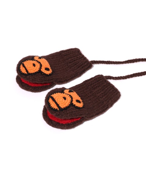 A BATHING APE（アベイシングエイプ） 手袋 BABY MILO WOOL MIX KNIT