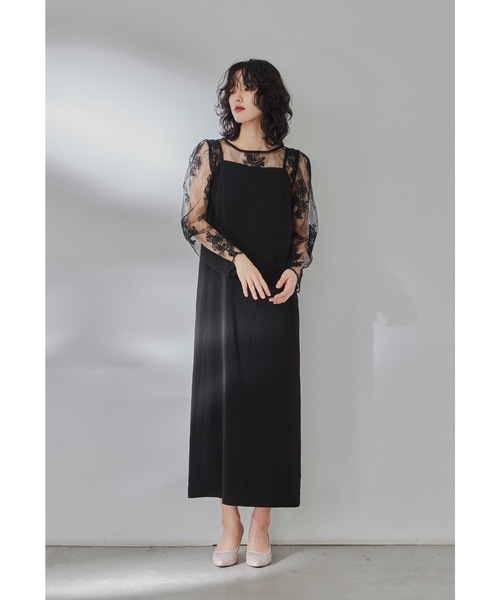 niana（ニアナ） ドレス マルチレイヤードセットドレス レースブラウス