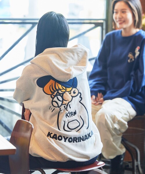 kaoyorinakami プルオーバーパーカー X-LARGE チャコールグレー メンズ