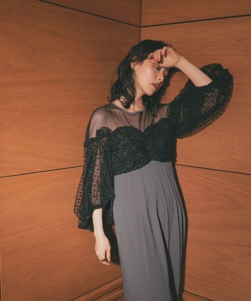 DONOBAN（ドノバン） ドレス 「ANDRESD」flocky dot dress 結婚式