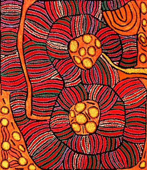 アポリジニーペイントオーストラリア原住民木の皮の絵画至玉のアート入魂