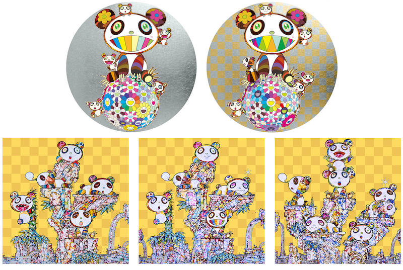 WEBショップにて村上隆の新作版画2種を販売いたします。 |