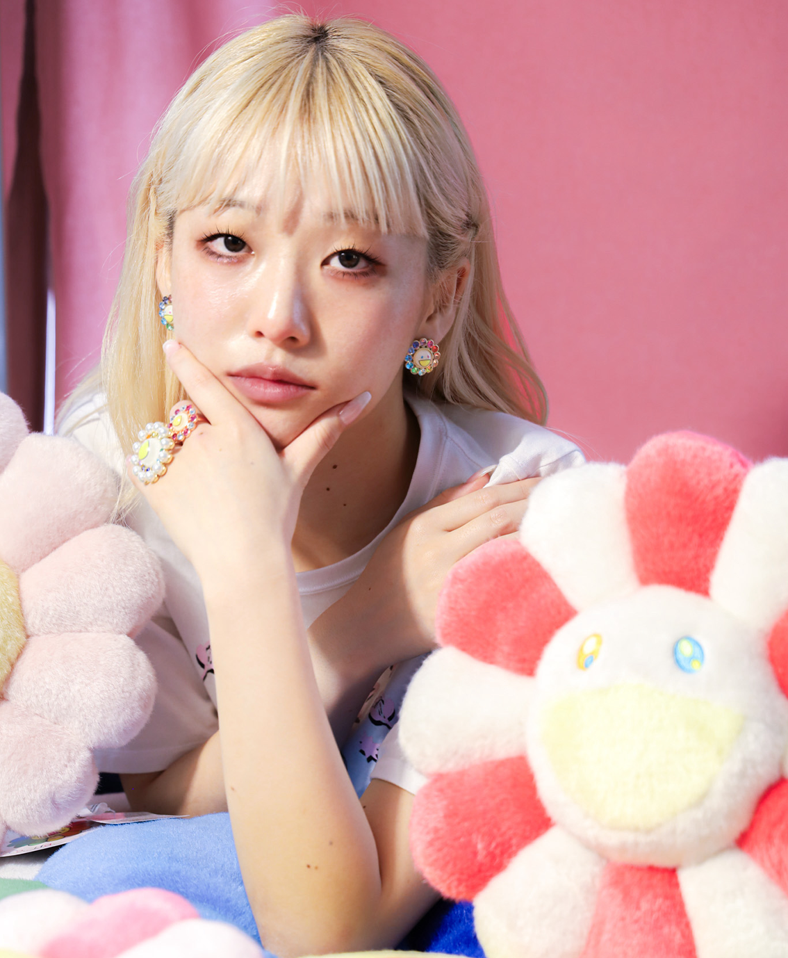 カイカイキキ お花クッション 60cm 村上隆