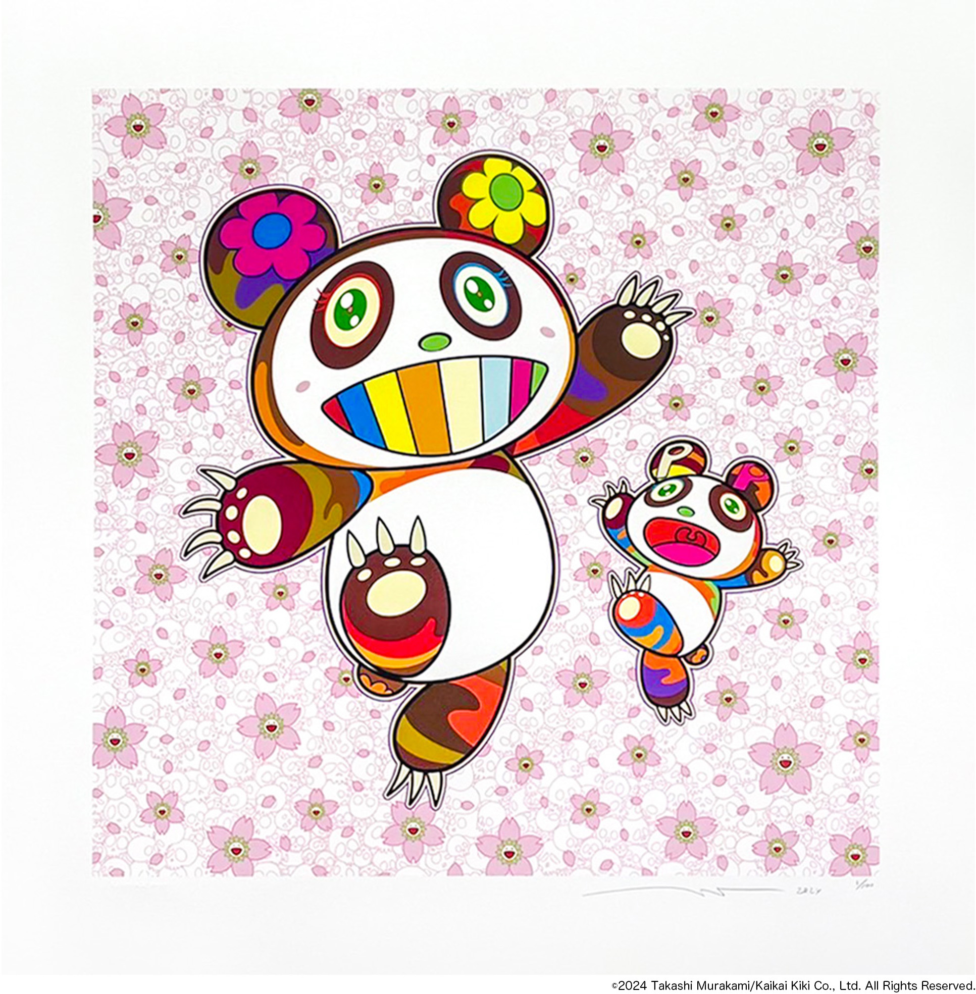 村上 隆 版画 となりのスマイリー君 版画 となりのスマイリー君