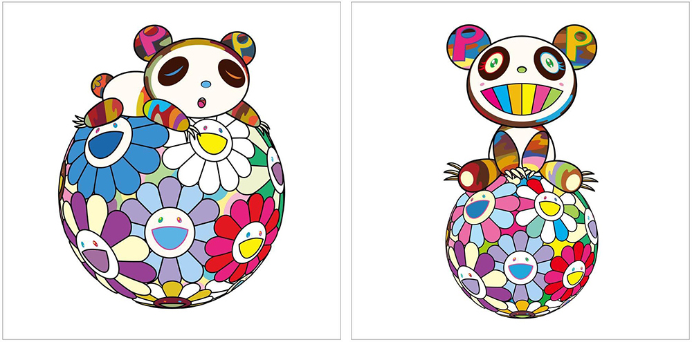 WEBショップにて村上隆の新作版画2種を販売いたします。 |