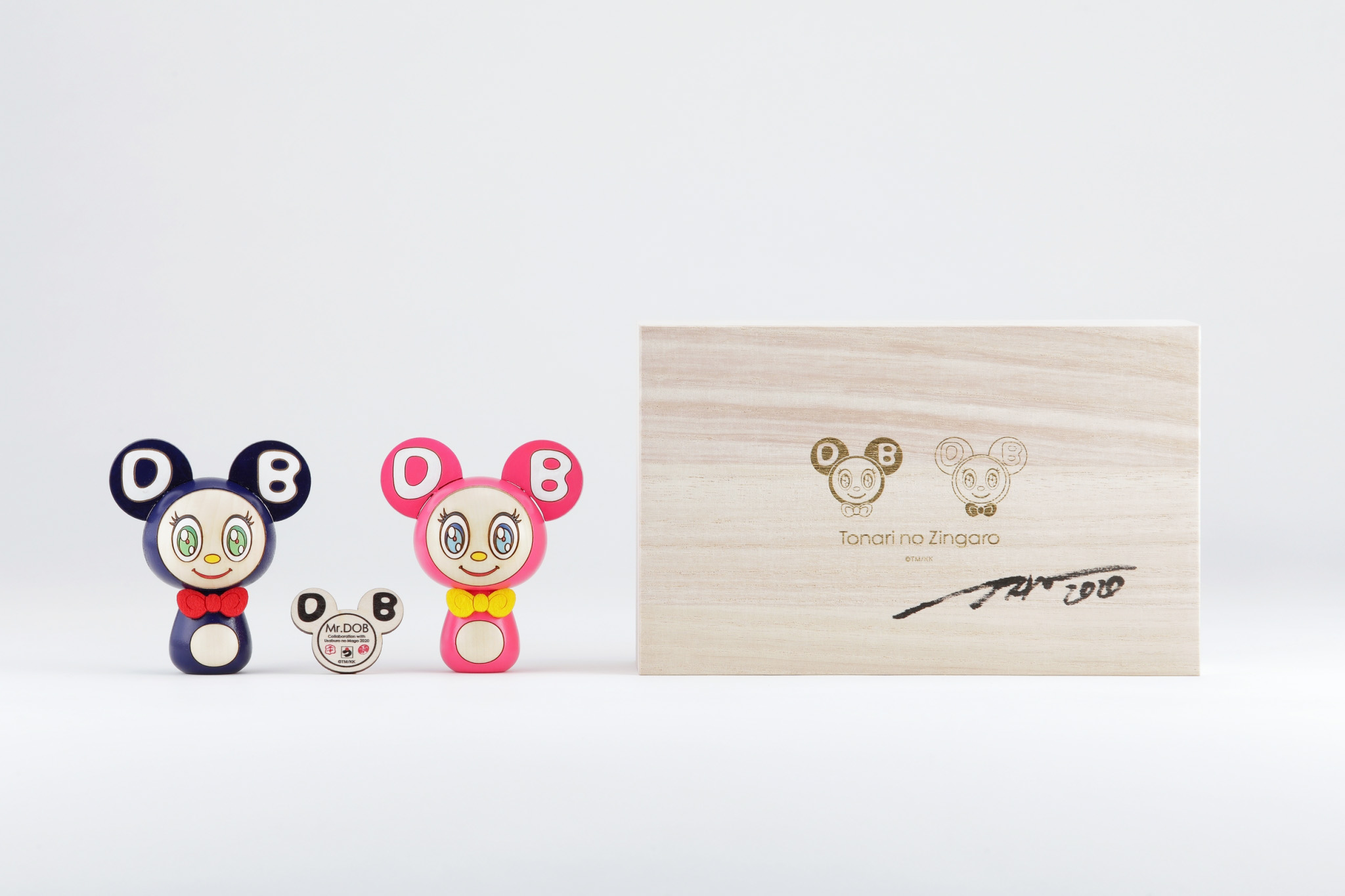 新品未開封】 村上隆 風神雷神こけし 小 卯三郎の孫コラボ もののけ京都 10