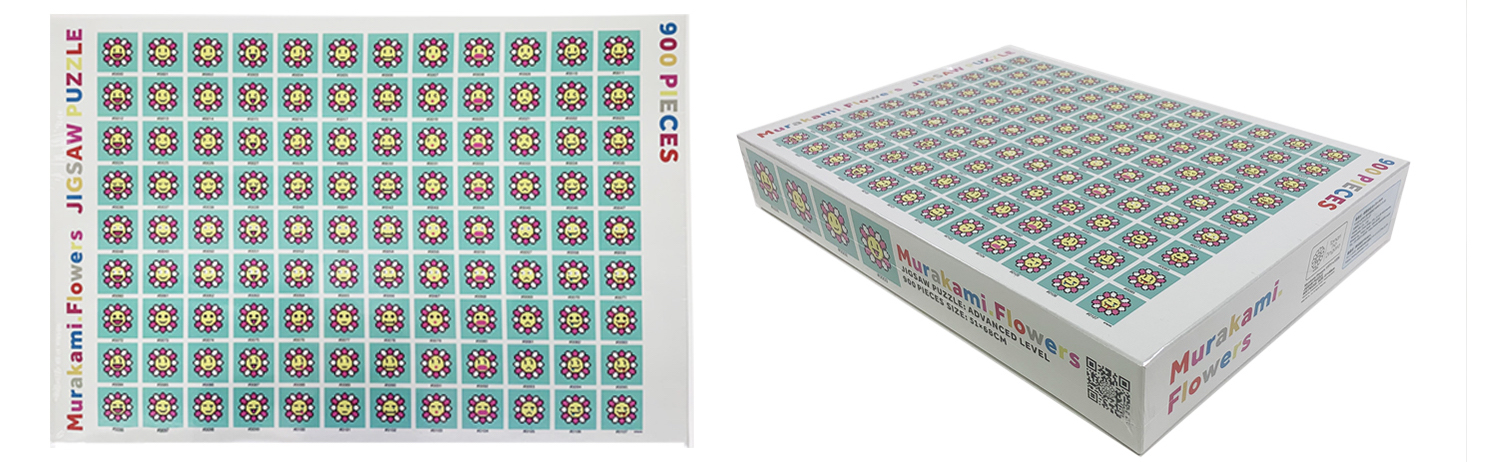 ショッパー付き☆ 新色 村上隆 フラワー型 ジグソーパズル