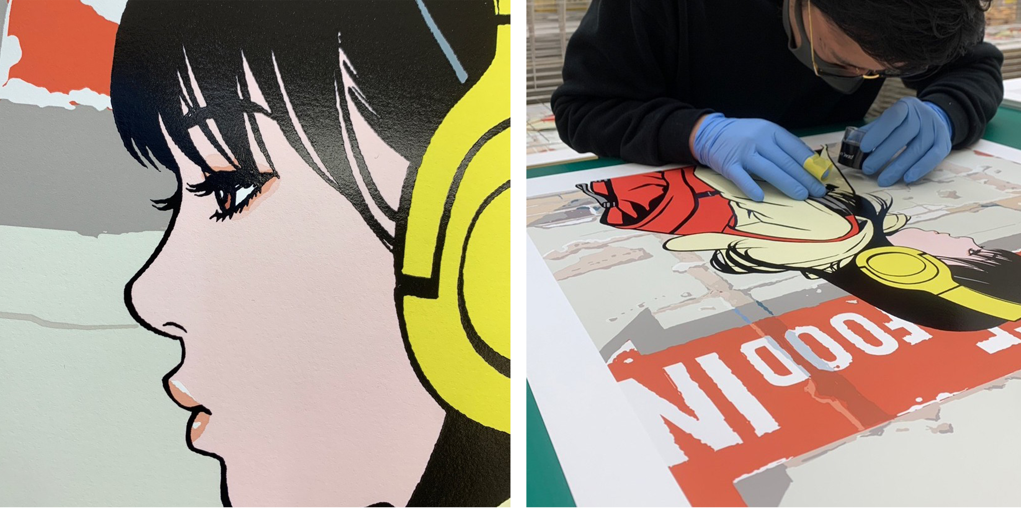 江口寿史 版画 「lespaul」 サイン入り 江口寿史 / HISASHI EGUCHI