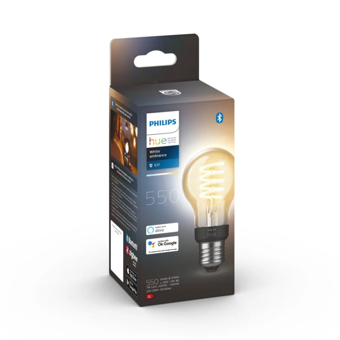 Philips Hue White Ambiance 550 A60 E27 LTA005 Zigbee compatibility