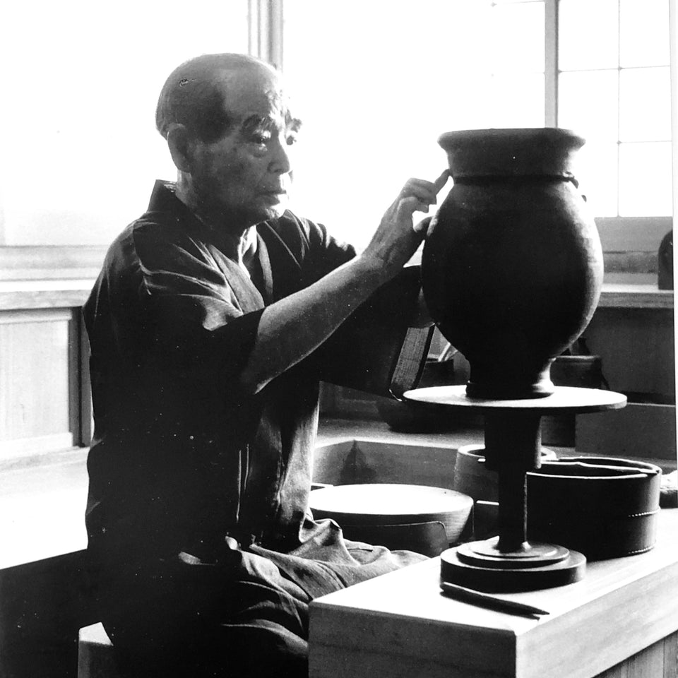 備前焼 藤原建作 備前抹茶碗 叔父 人間国宝 藤原啓 古美術 猫 - 人間