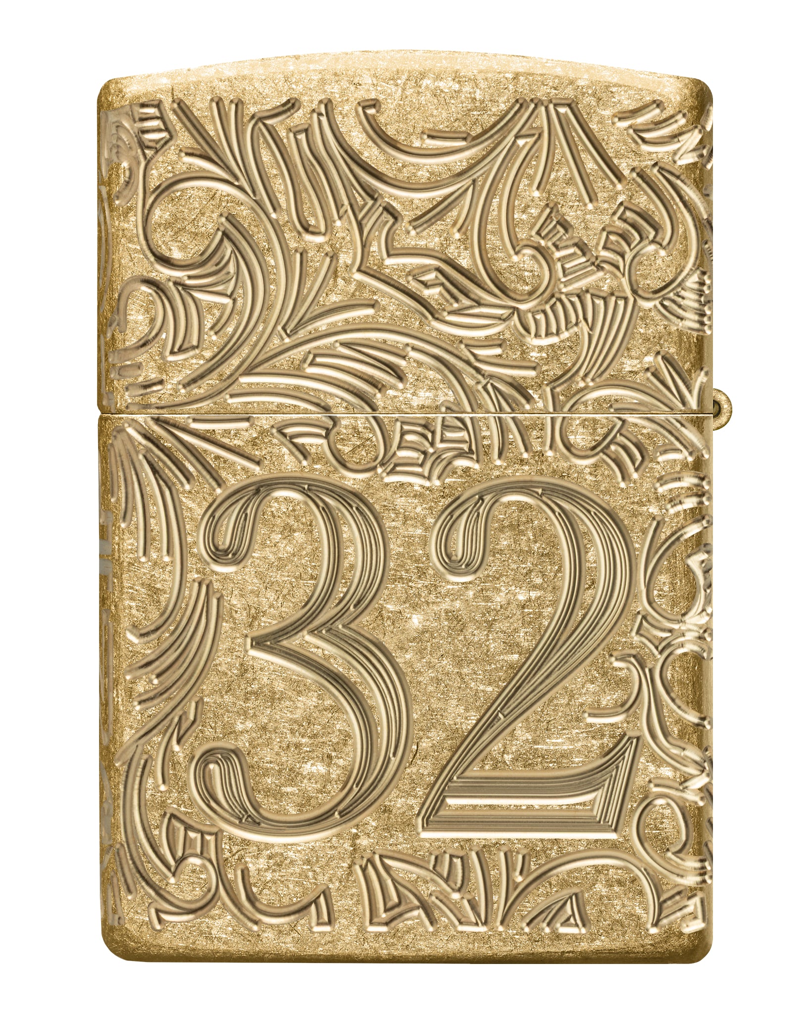 Zippo 1932 Filigree Design Armor® Tumbled Brass Windproof Lighter