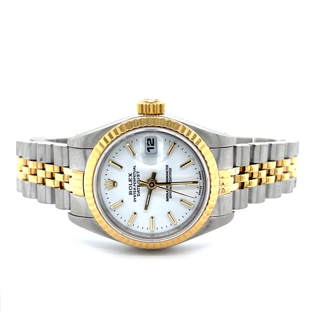 1989 26mm 69173 18K and Stainless Steel Two-Tone Rolex DateJ