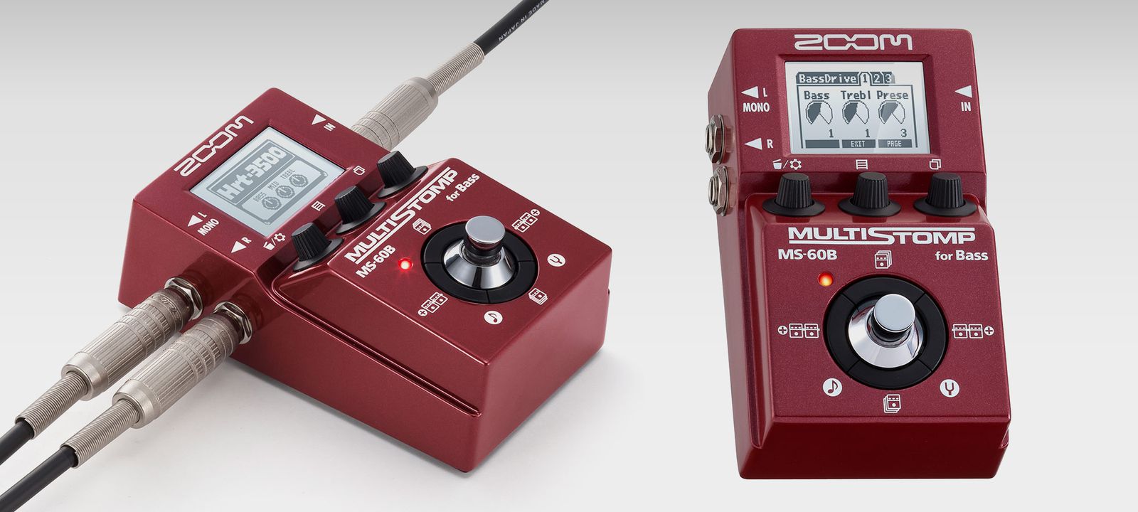 箱・説明書完備】ZOOM MS-60B ベース用エフェクター MS-60B MultiStomp