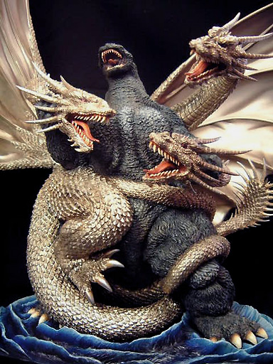 最終価格】ゴジラVSキングギドラ ポスターバージョン 酒井ゆうじ造形