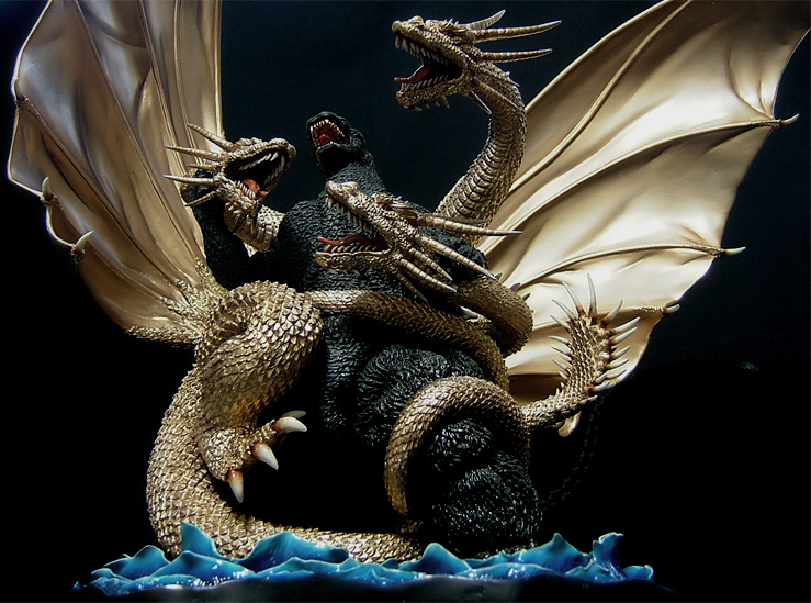 ゴジラVSキングギドラ ポスターバージョン 酒井ゆうじ造形工房 レジン