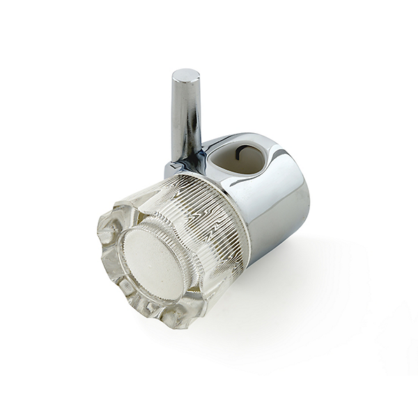 Temp-Gard® I Shower Handle/Slide with Acrylic Knob, Chrome-Plated