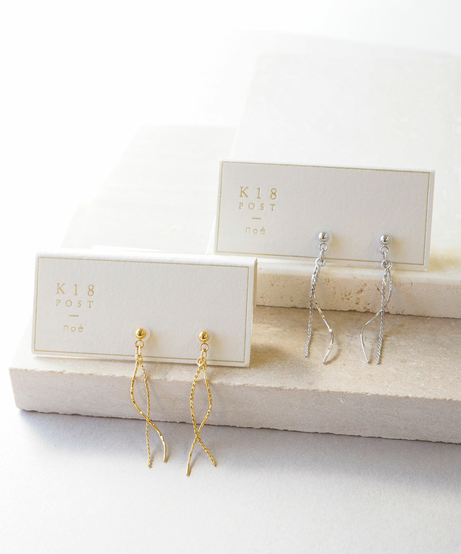 Zoccai Since 1839 K18 ピアス イタリア製 箱あり 未使用 ピアス 18金