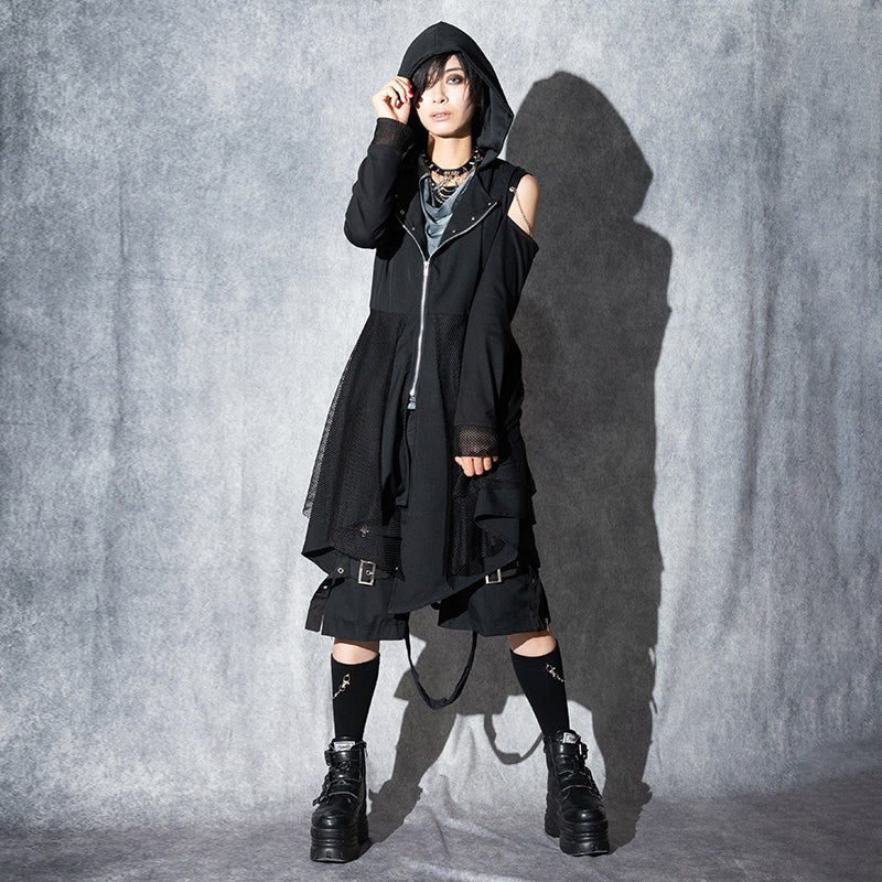 Dark Abyss Hooded Long Vest – ACDC RAG