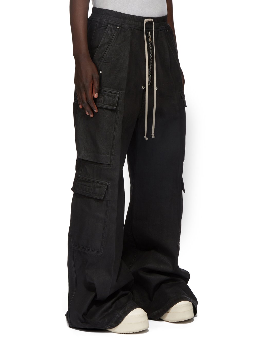 RICK Owens Waxed Double Cargo Jumbo Belas Pants – Acroera