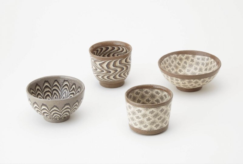 水野教雄 練り込み茶碗 【公式通販】