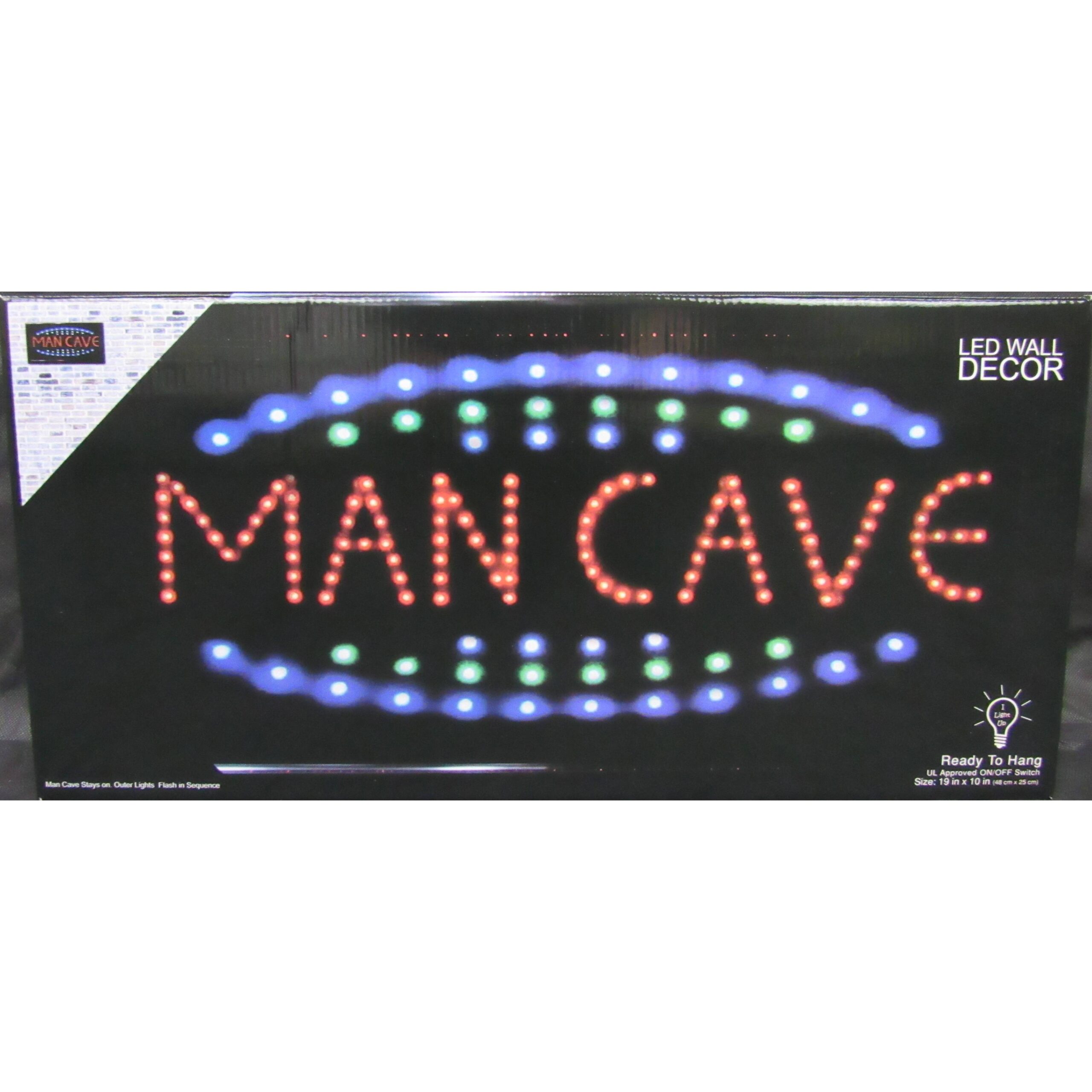 Lighted LED Man Cave Sign - ABC Distributors, Inc.