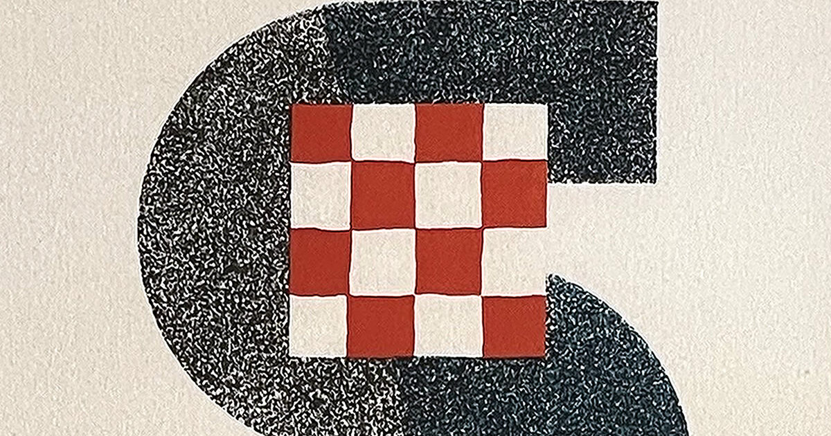 菅井汲「フェスティバルブルー」1993年/リトグラフ/絵画販売(SOLD)