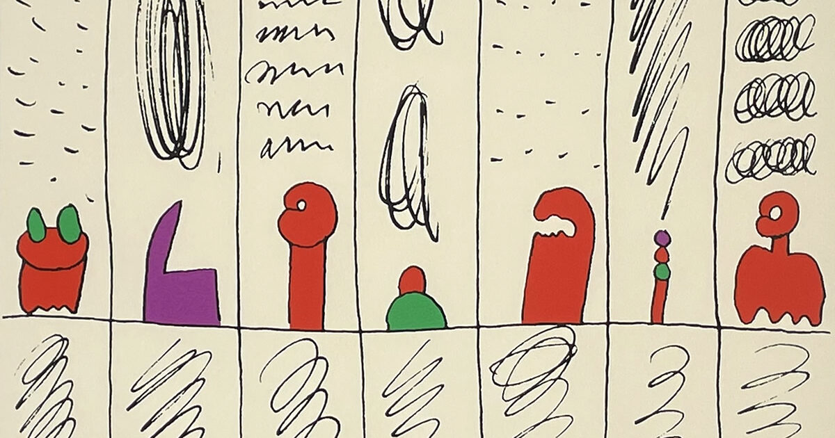 元永定正「works」/シルクスクリーン/絵画販売(SOLD)