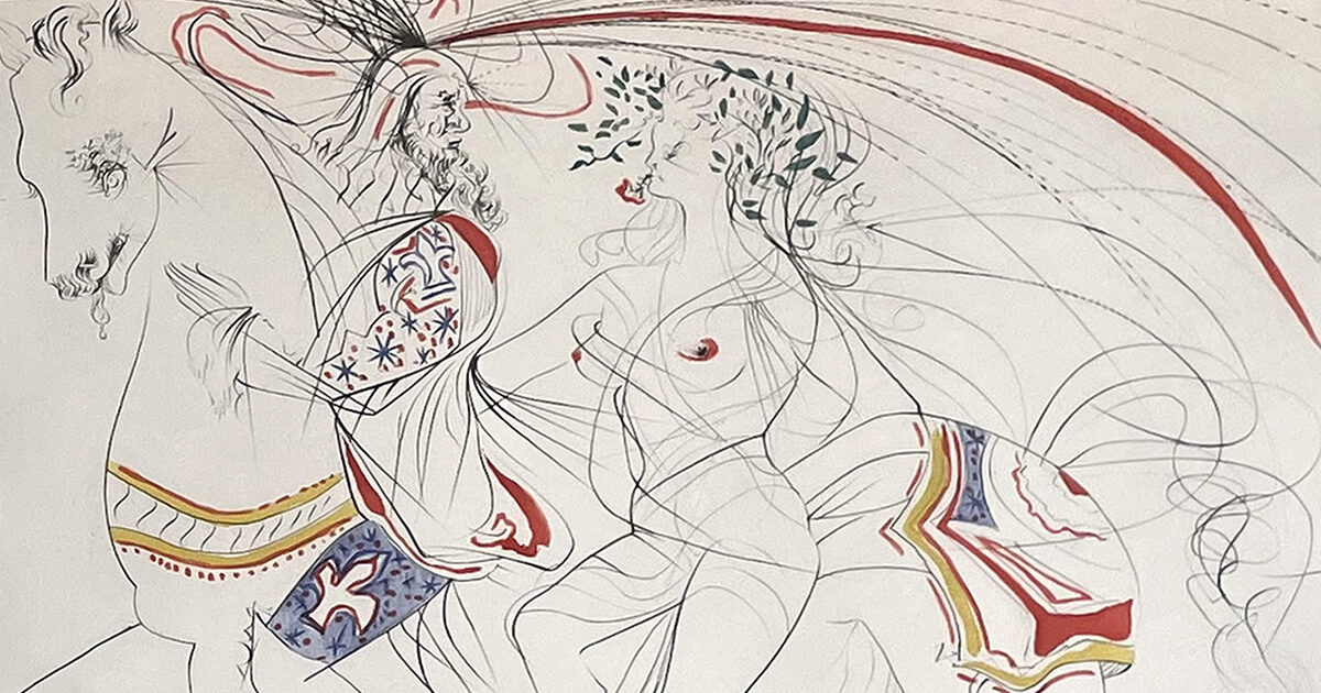 サルバドール・ダリ「騎乗のヴィーナス」/エッチング/絵画販売