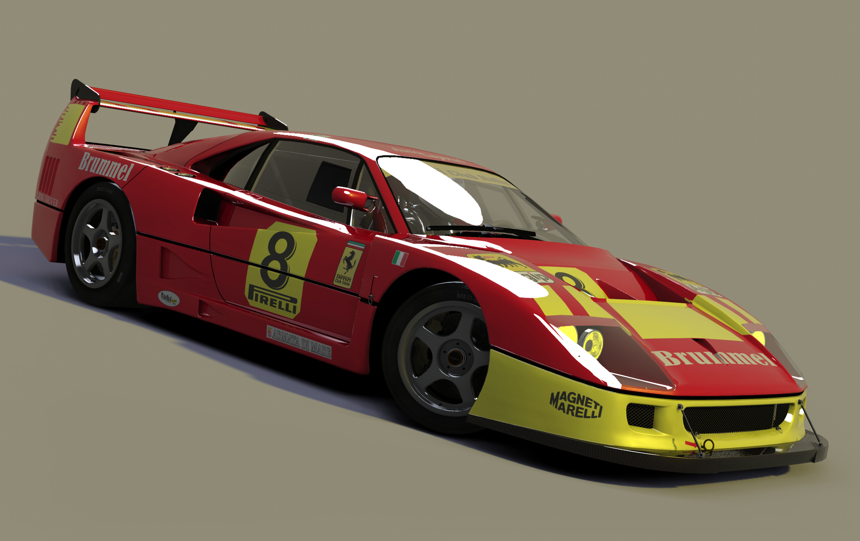 1/12 フェラーリ F40 LM GTE ルマン レースカー 改造 1点物 1/12