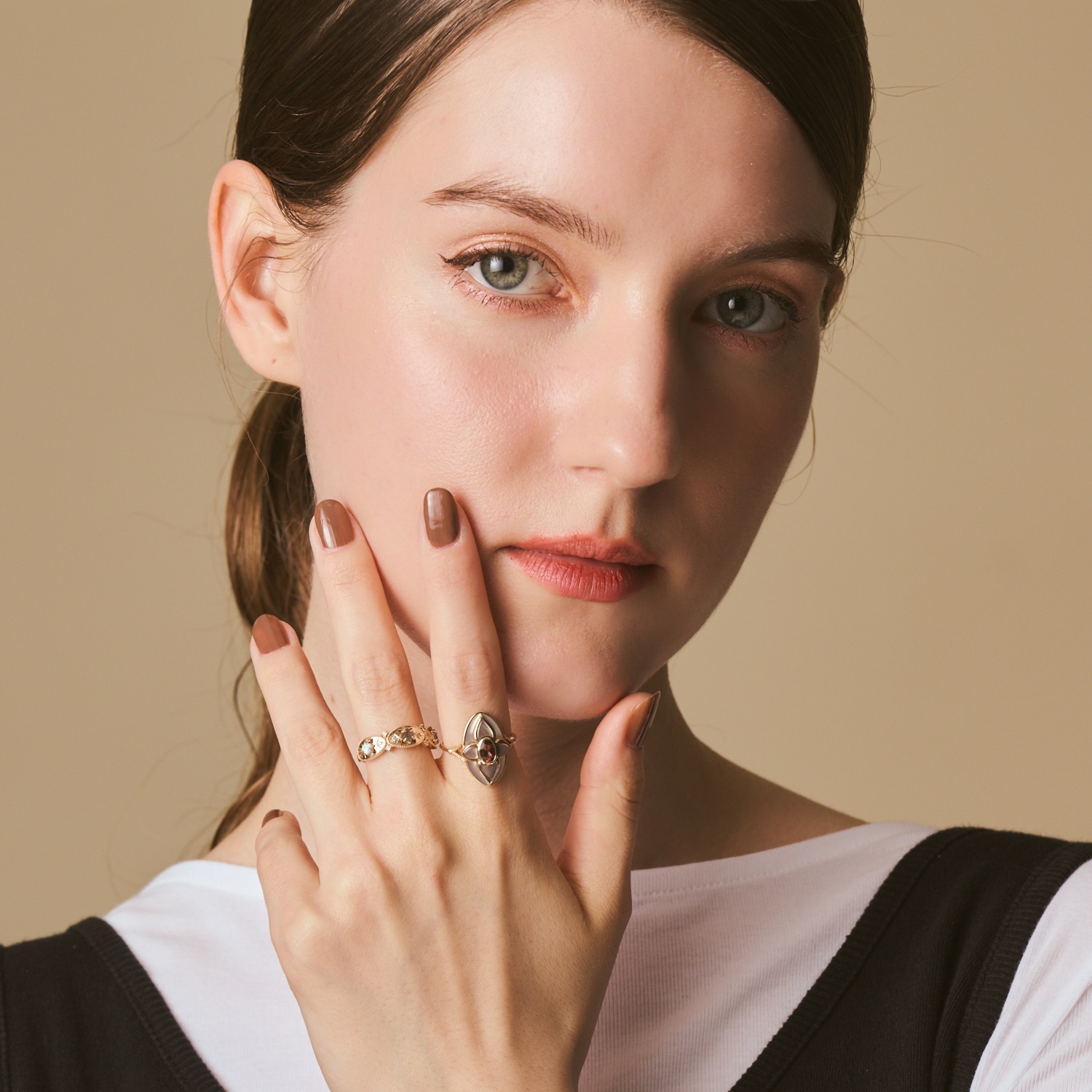 アガット ラブラドライト 10K 11号