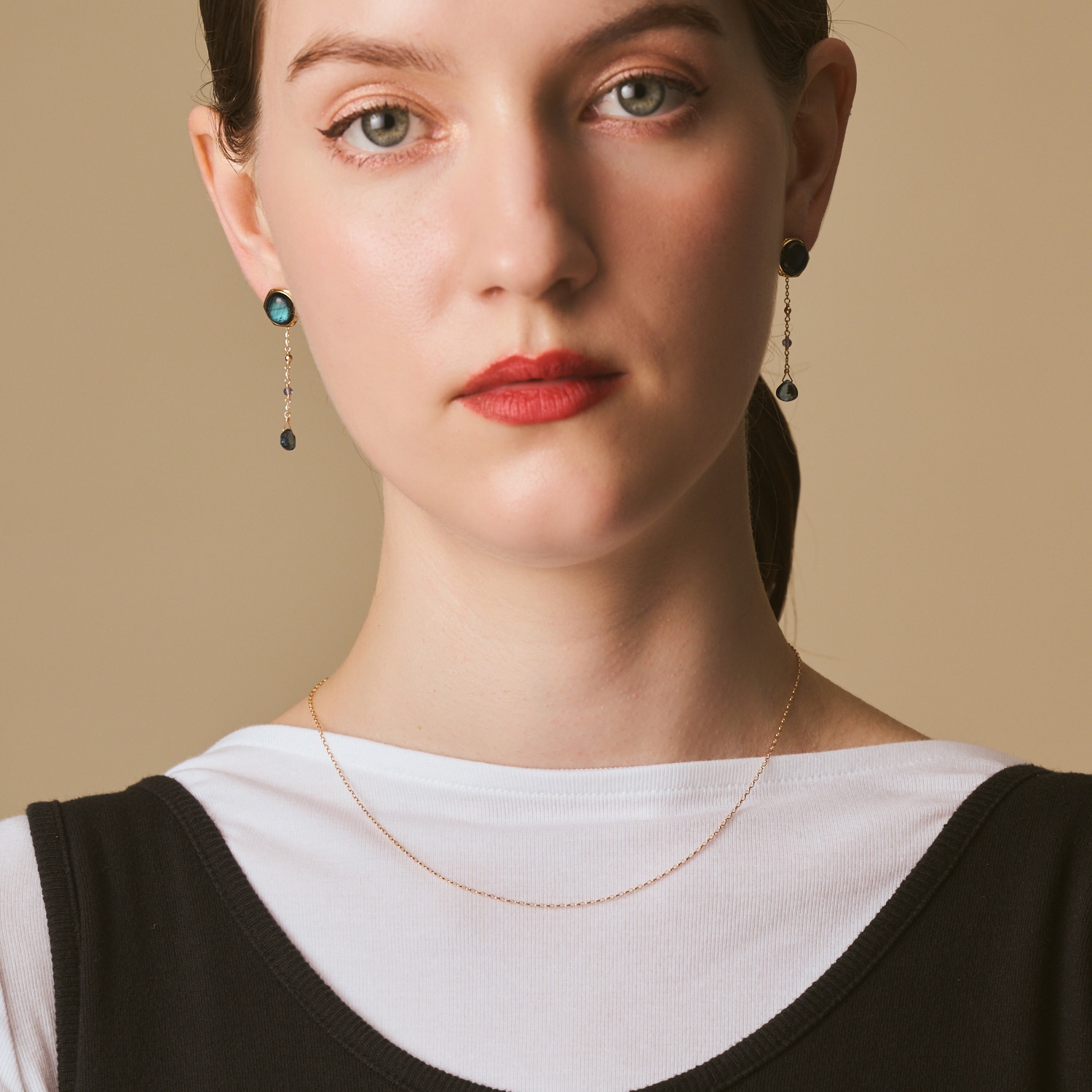 K10トパーズ／アイオライトピアスチャーム｜ピアスチャーム｜アガット