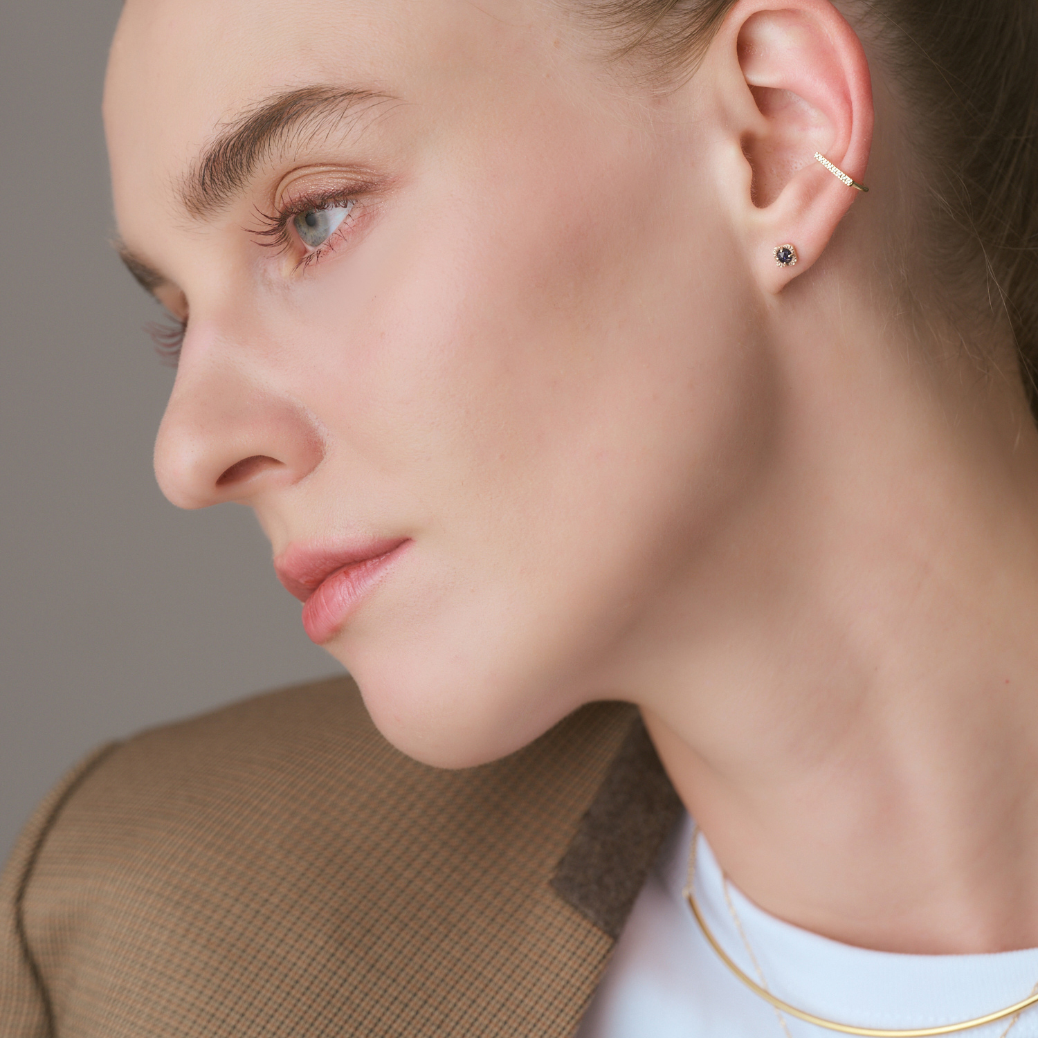 K5紫金石／クォーツピアス｜ピアス｜アガット 公式オンラインストア