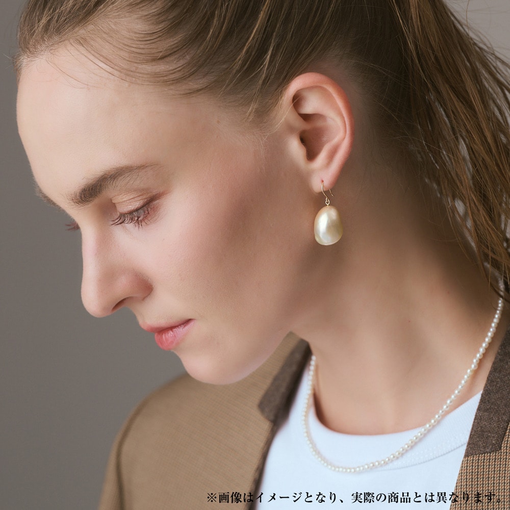 WEB限定》K10淡水パールピアス（片耳用）｜ピアス｜アガット 公式