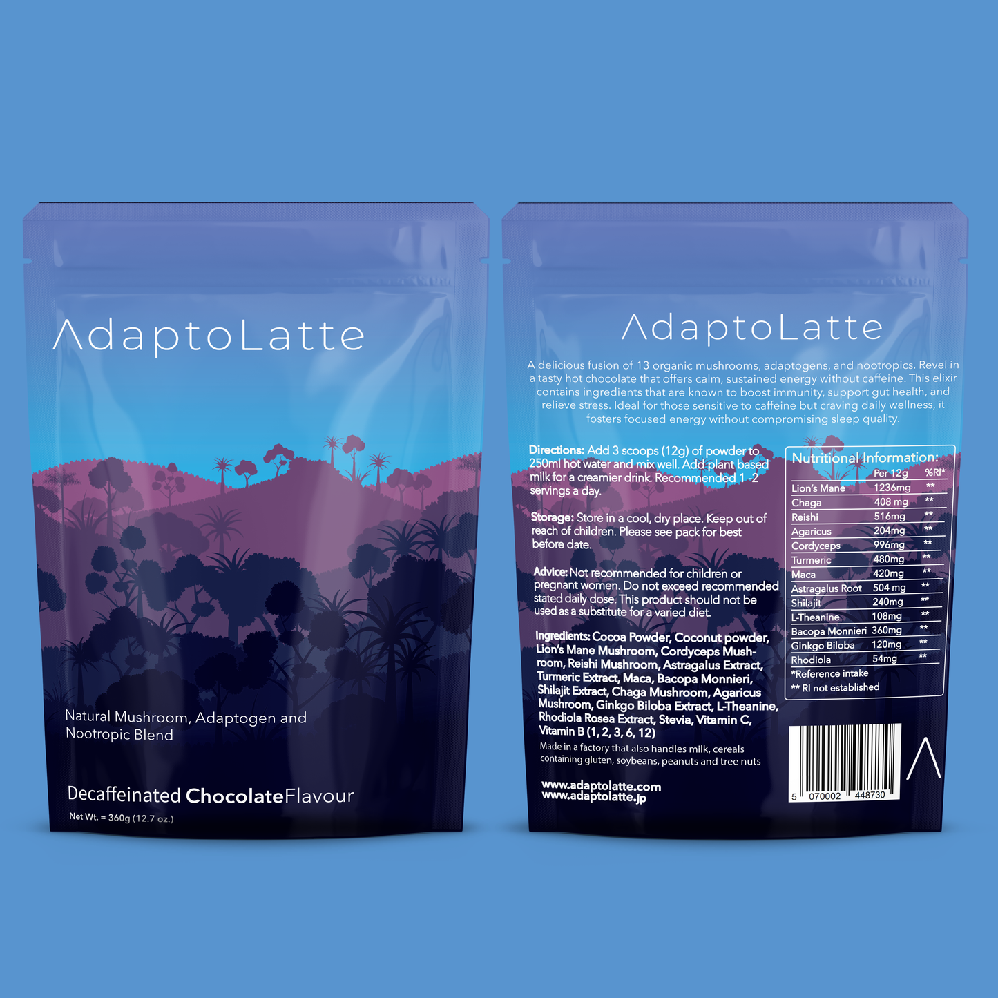 2 Decaf AdaptoLatte Powder - Subscription