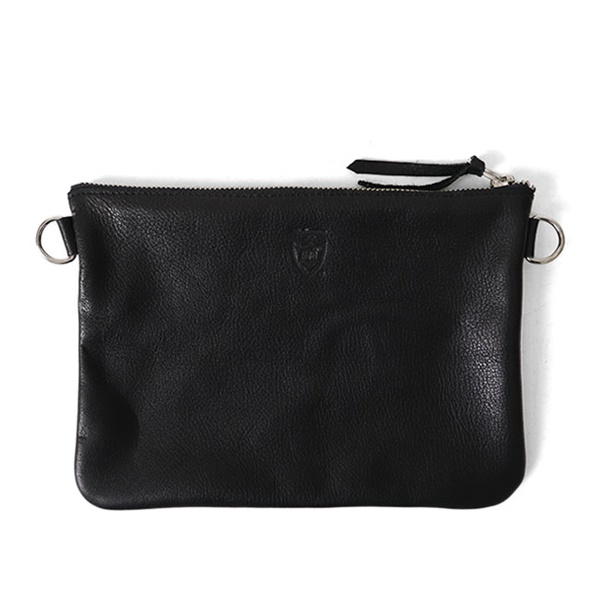 HTC エイチティーシー ターコイズスタッズ ショルダー レザークラッチ