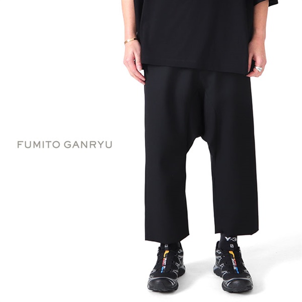 GANRYU】サルエルパンツ ブラック FUMITO GANRYU サルエルパンツ