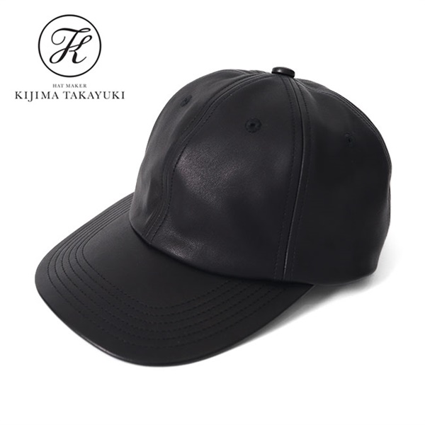 KIJIMA TAKAYUKI キジマタカユキ シープレザー 6パネル キャップ