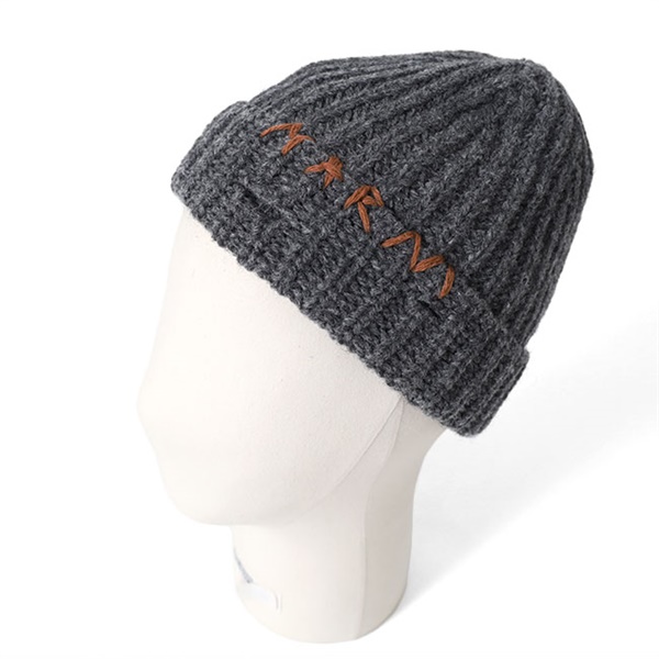 むつごろつ様 Marniロゴ入りファー ニット帽 むつごろつ様 Marniロゴ